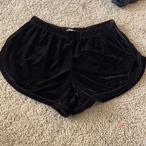 Velvet sleep shorts